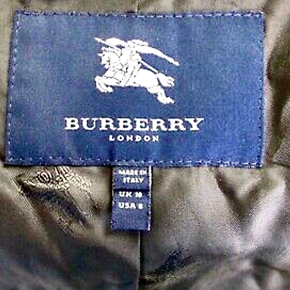 Burberry London Wool Peacoat 8 Winter Coat Jacket Black - Picture 8 of 13